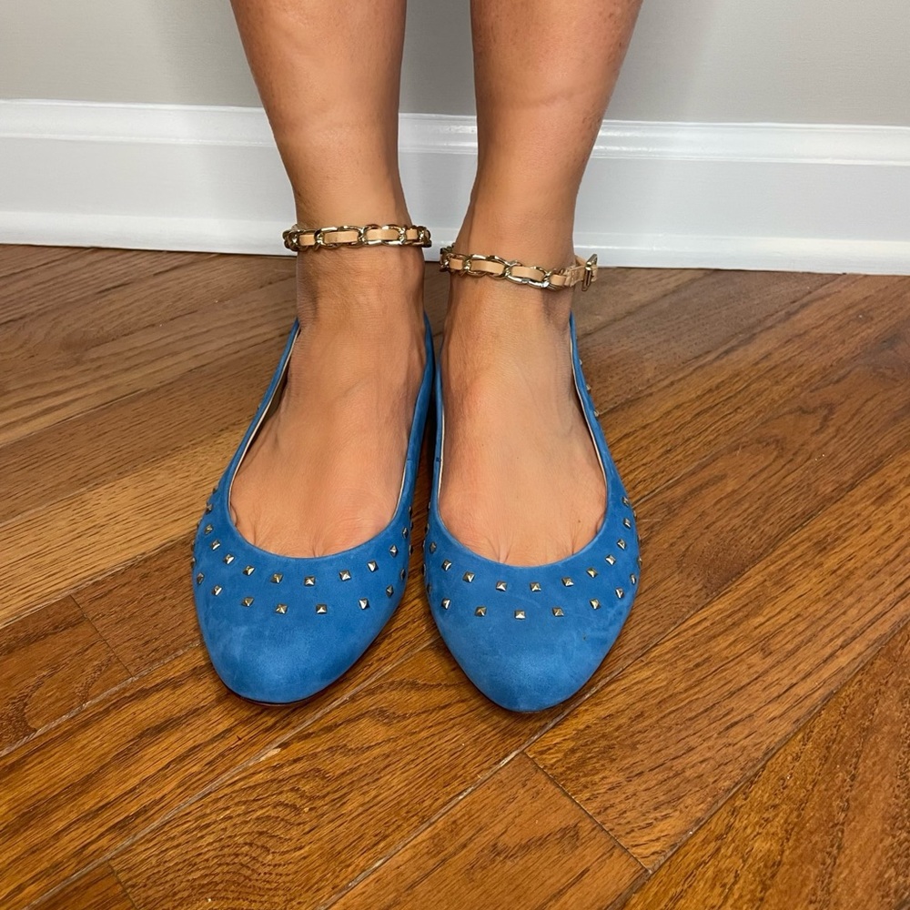 Schütz ankle strap flats